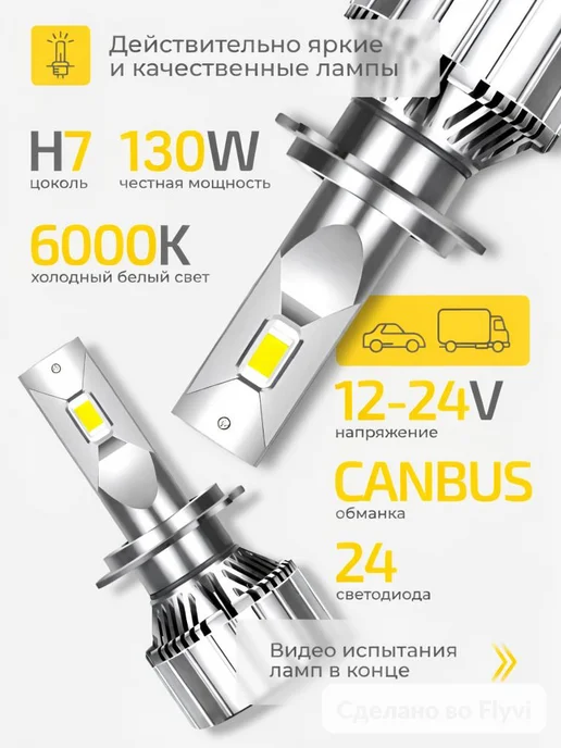 Светодиодная лампа H7 M9 PRO